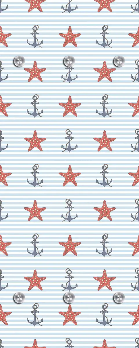 

Вешалка Queence "Океан", на 6 крючках, 50 х 120 см 50х120х10 см, синий