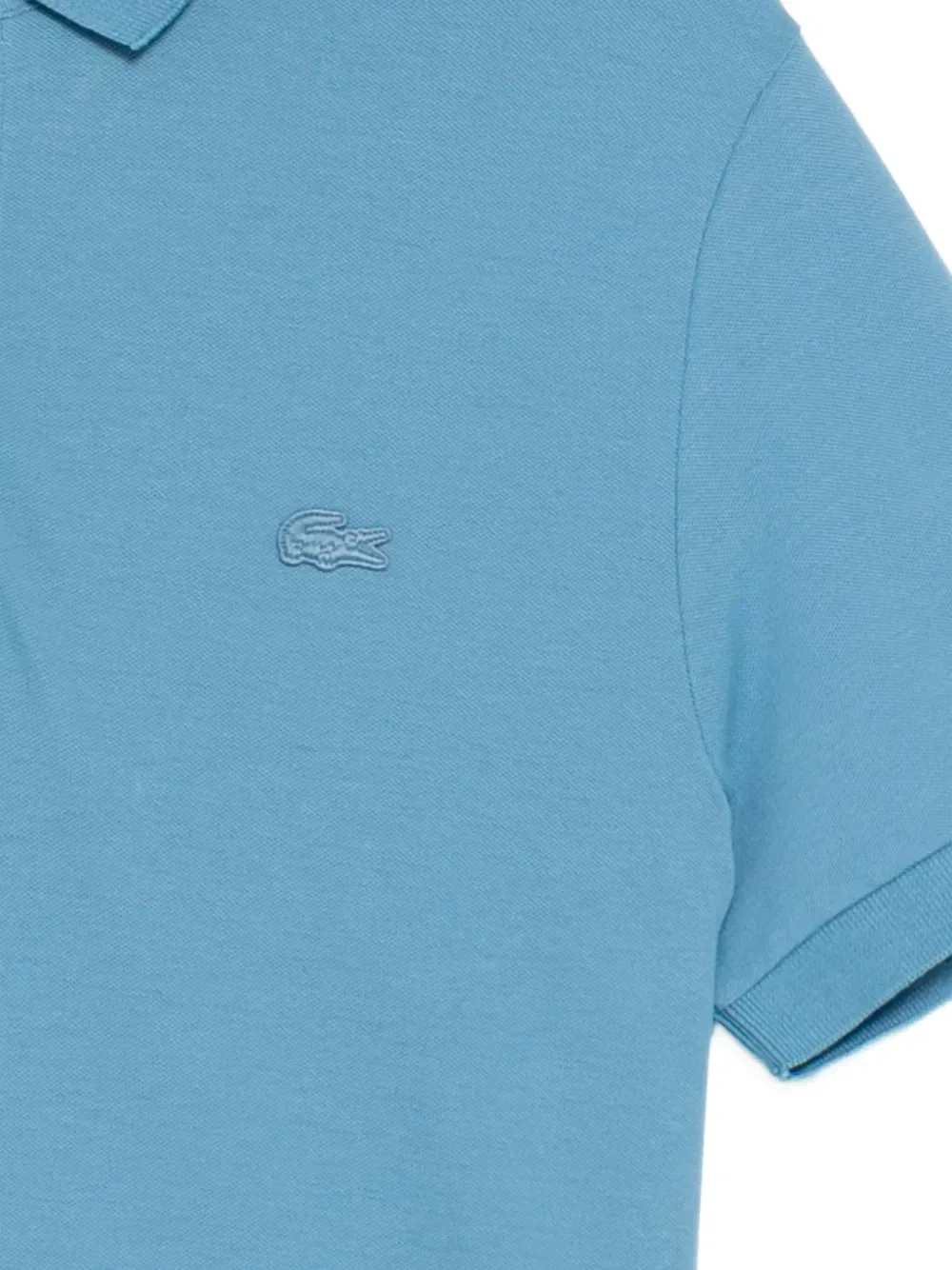 Поло с короткими рукавами и нашивкой с логотипом Lacoste, синий — фото 3