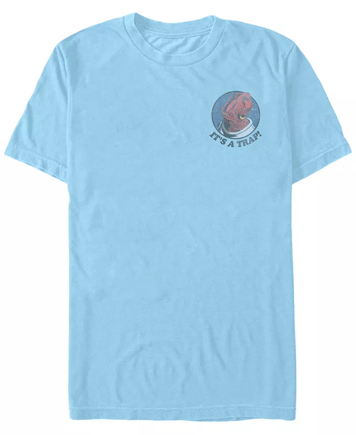 

Футболка с карманом Star Wars Men's Admiral Ackbar, короткий рукав Fifth Sun, синий