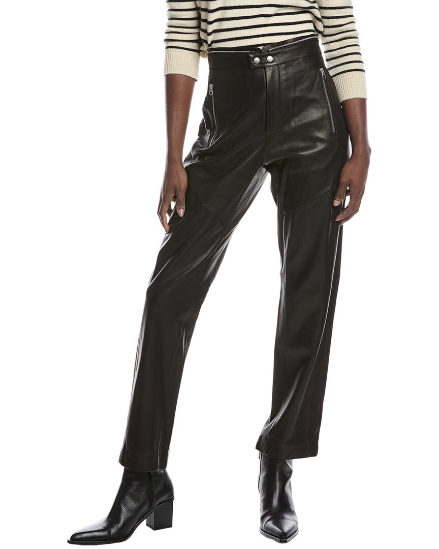 

Мотоциклетные штаны из кожи Sedona rag & bone, черный
