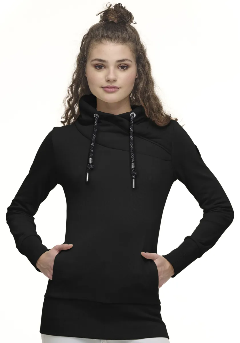 

Свитер в стиле рэгвир "НЕСКА О", с асимметричным воротником-шалью Ragwear, черный