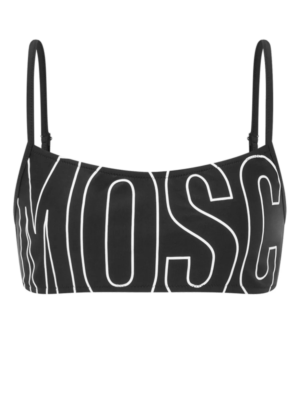 

Топ бикини с логотипом Moschino, черный