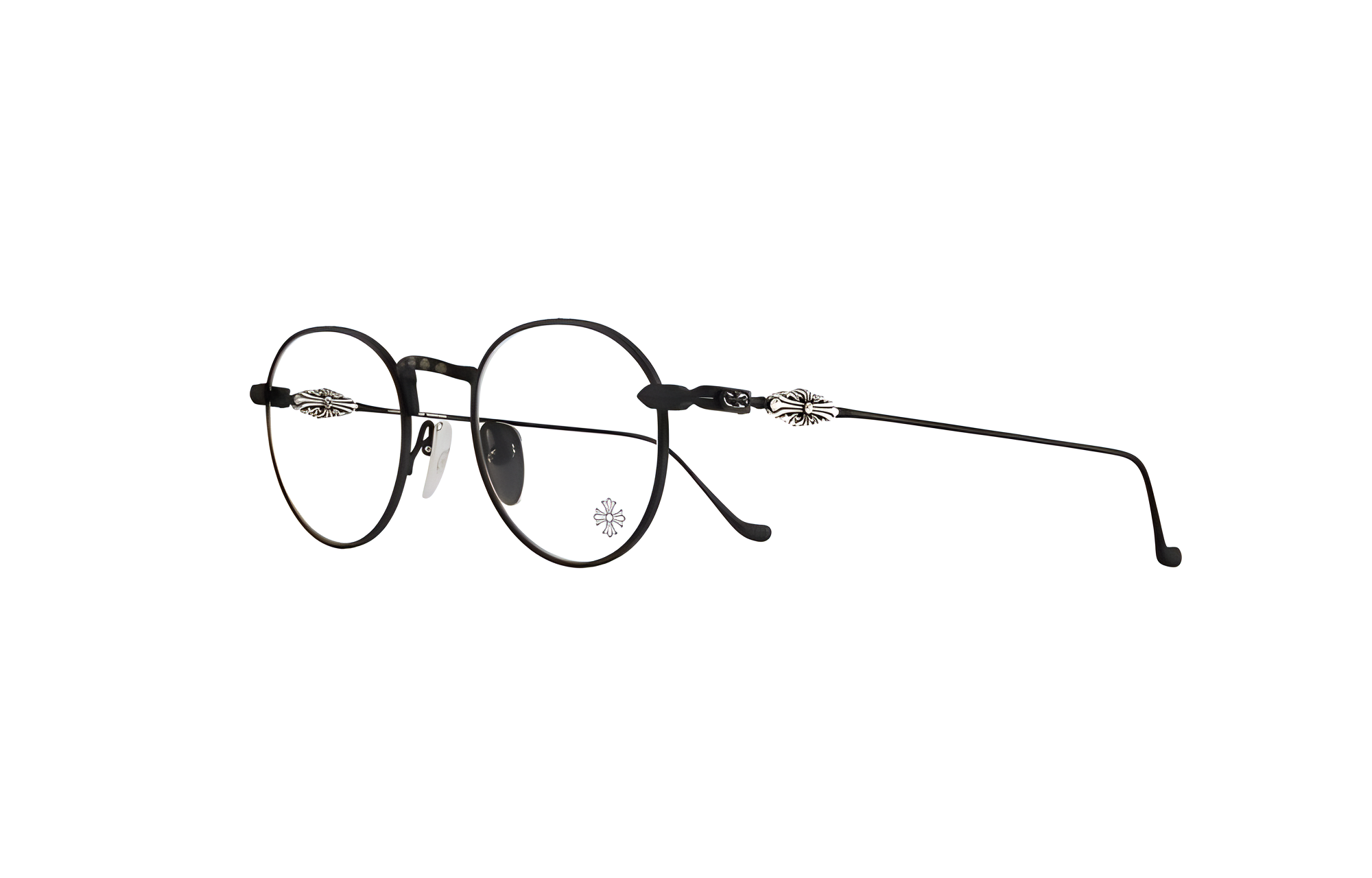 

Chrome Hearts Круглые очки унисекс черные, Black