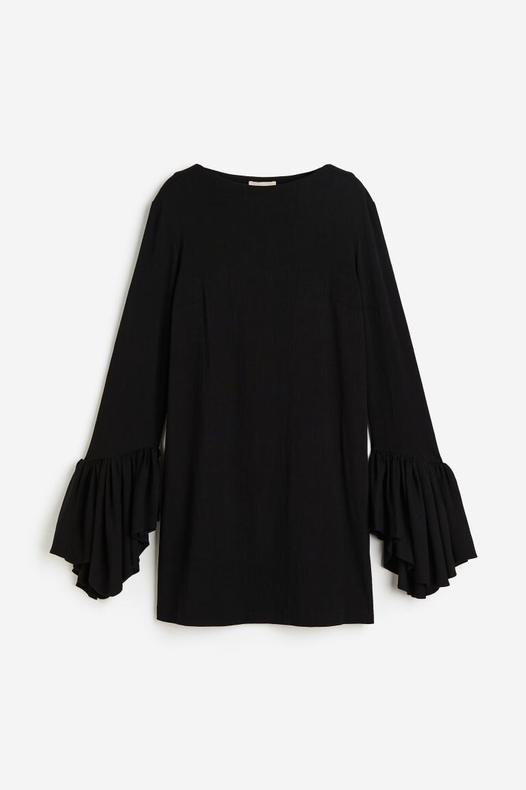 

Платье с воланом H&M, черный