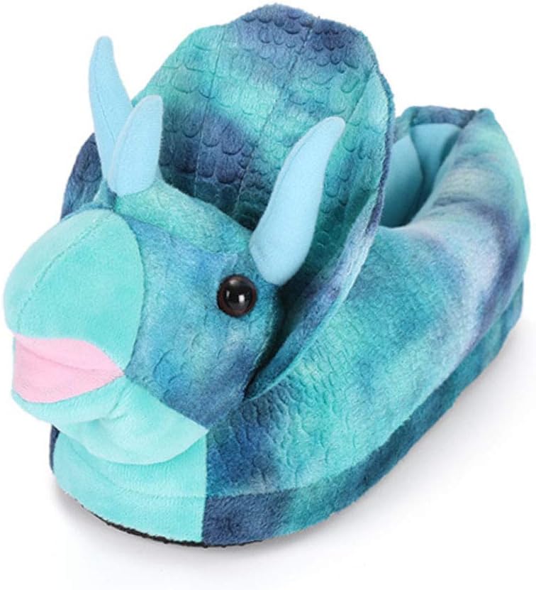 

Мягкие тапочки-динозавры, розовые, унисекс (для взрослых и детей), размеры 9-10,6, противоскользящая подошва, идеально подходят для дома, Рождества и Хэллоуина Zailhwk