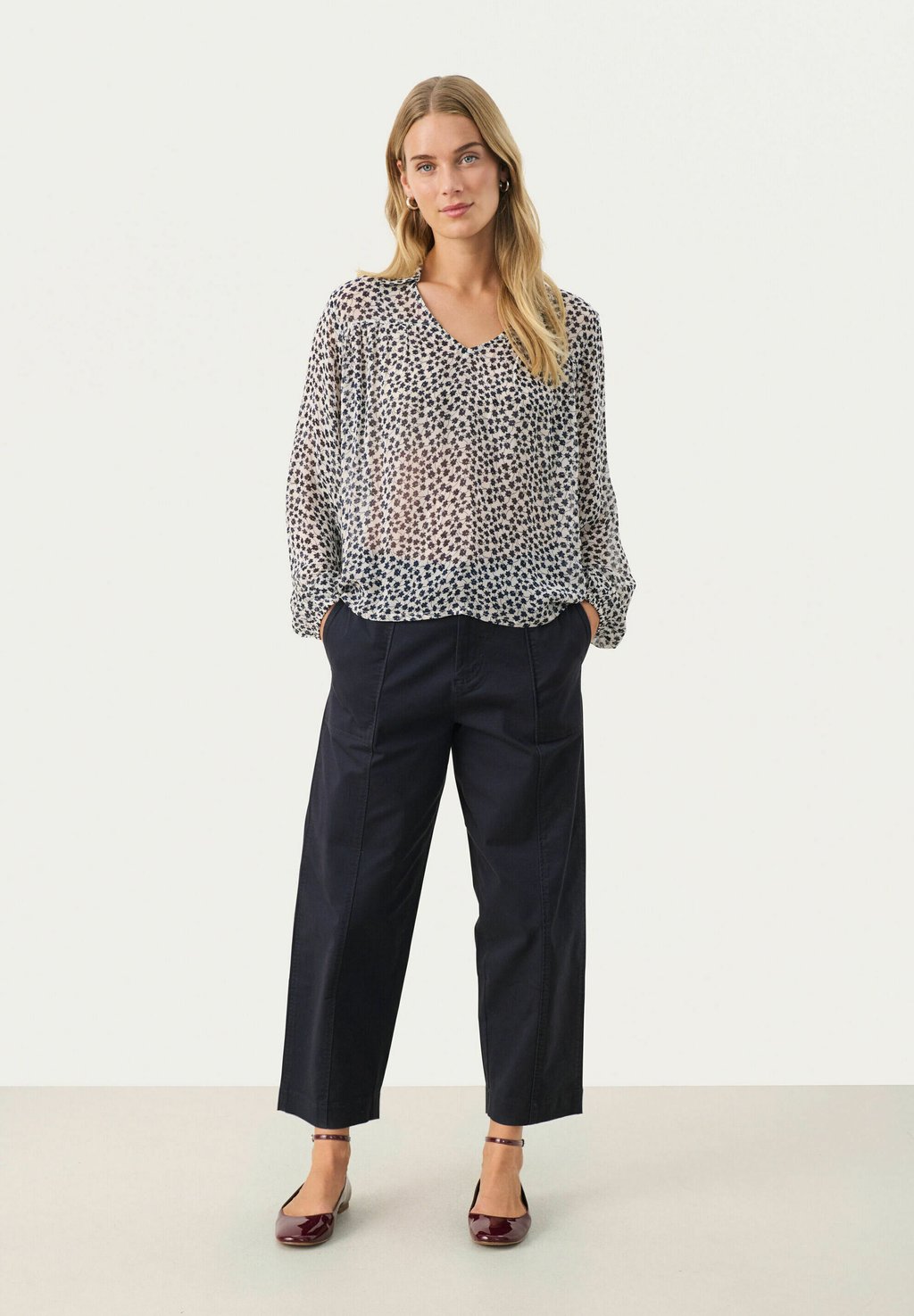 

Блуза NICHOLINA Part Two, темно-синий