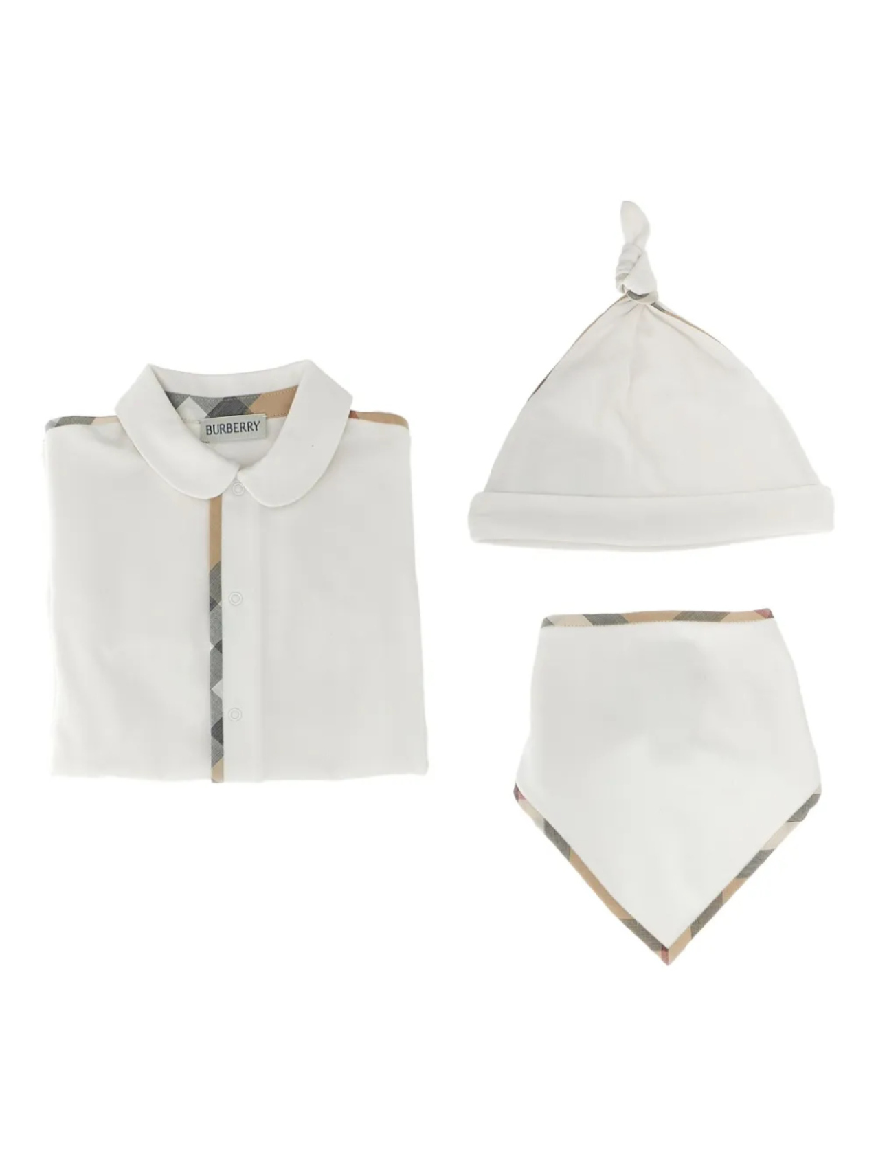 

Burberry Kids Hamilton комплект для новорожденных, белый