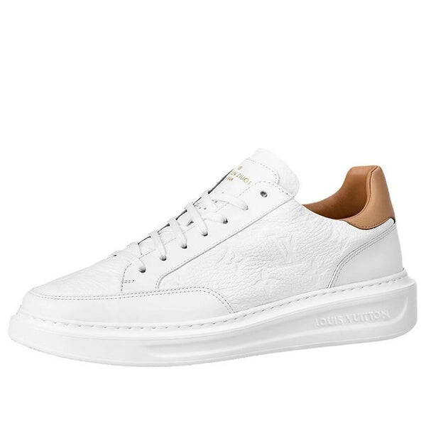 

Кроссовки beverly hills sneakers 'white monogram with caramel collar' Louis Vuitton, белый