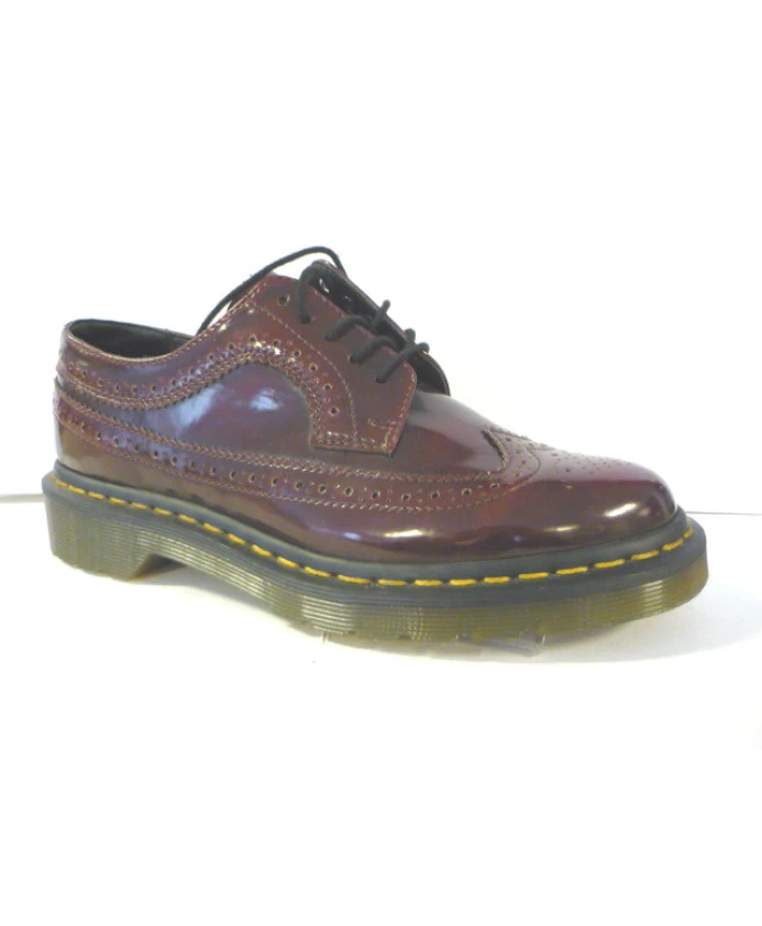 

Бордо лакированные туфли Dr. Martens, красный