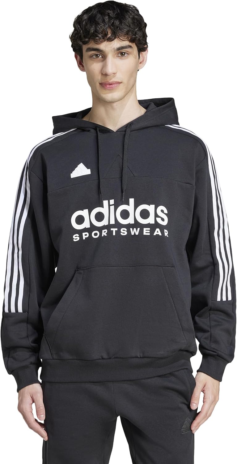 

Мужская толстовка Adidas JSO38 Tilo на флисовой подкладке, худи, Flameless