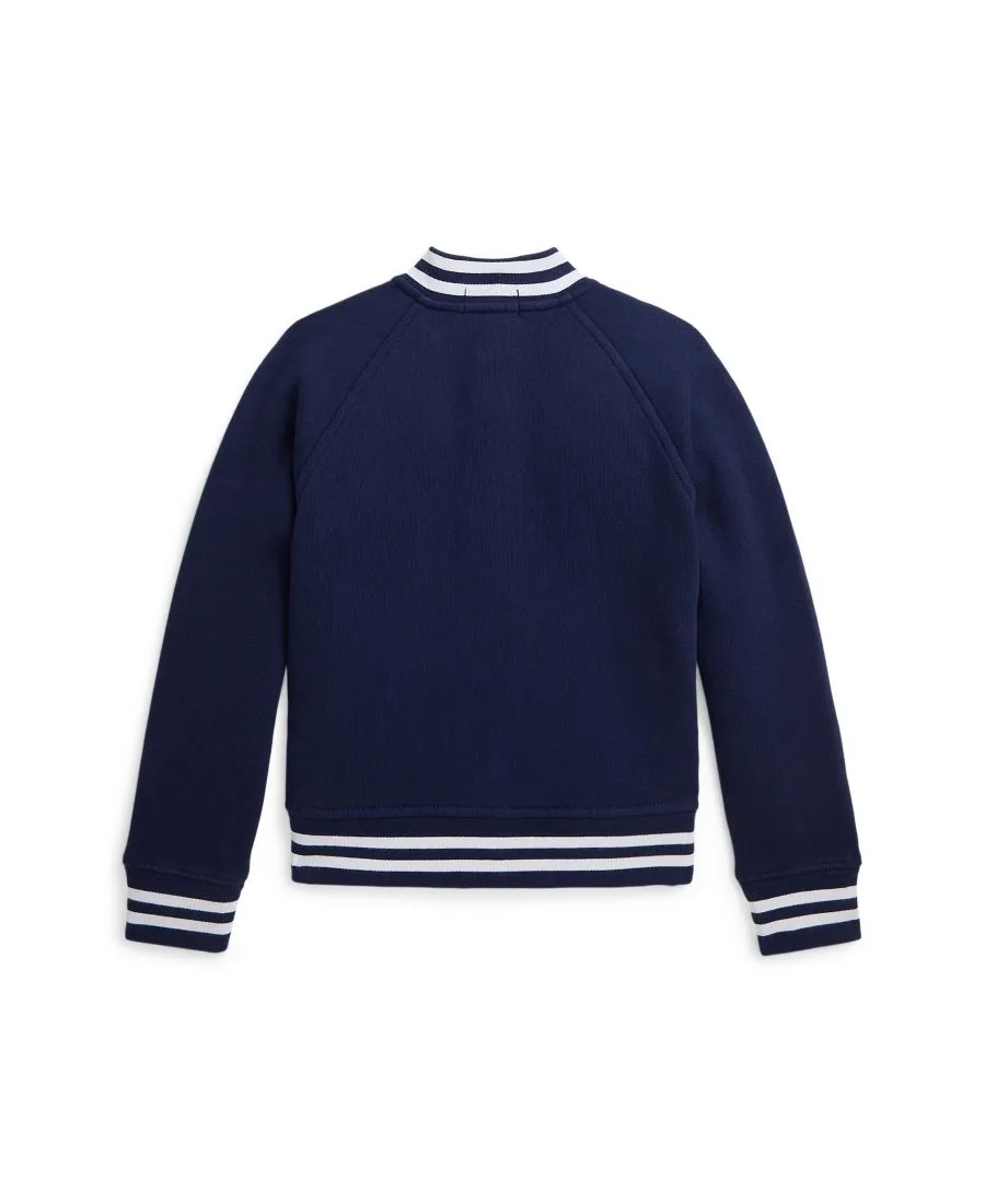 Бейсбольная куртка из флиса для мальчиков 2-7 лет Polo Ralph Lauren, refined темно-синий — фото 2
