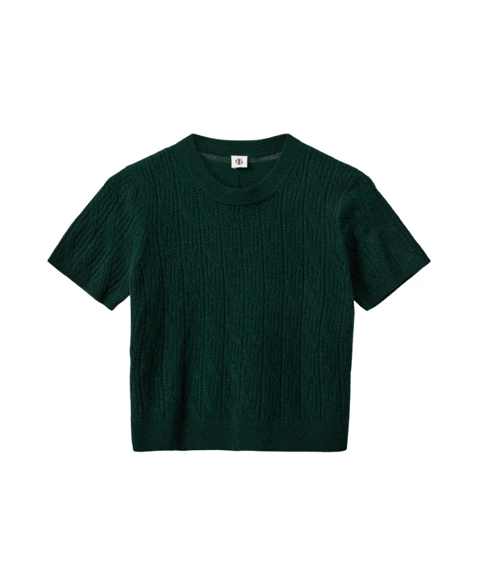 

Зеленый шерстяно-кашемировый свитер The Garment, зеленый