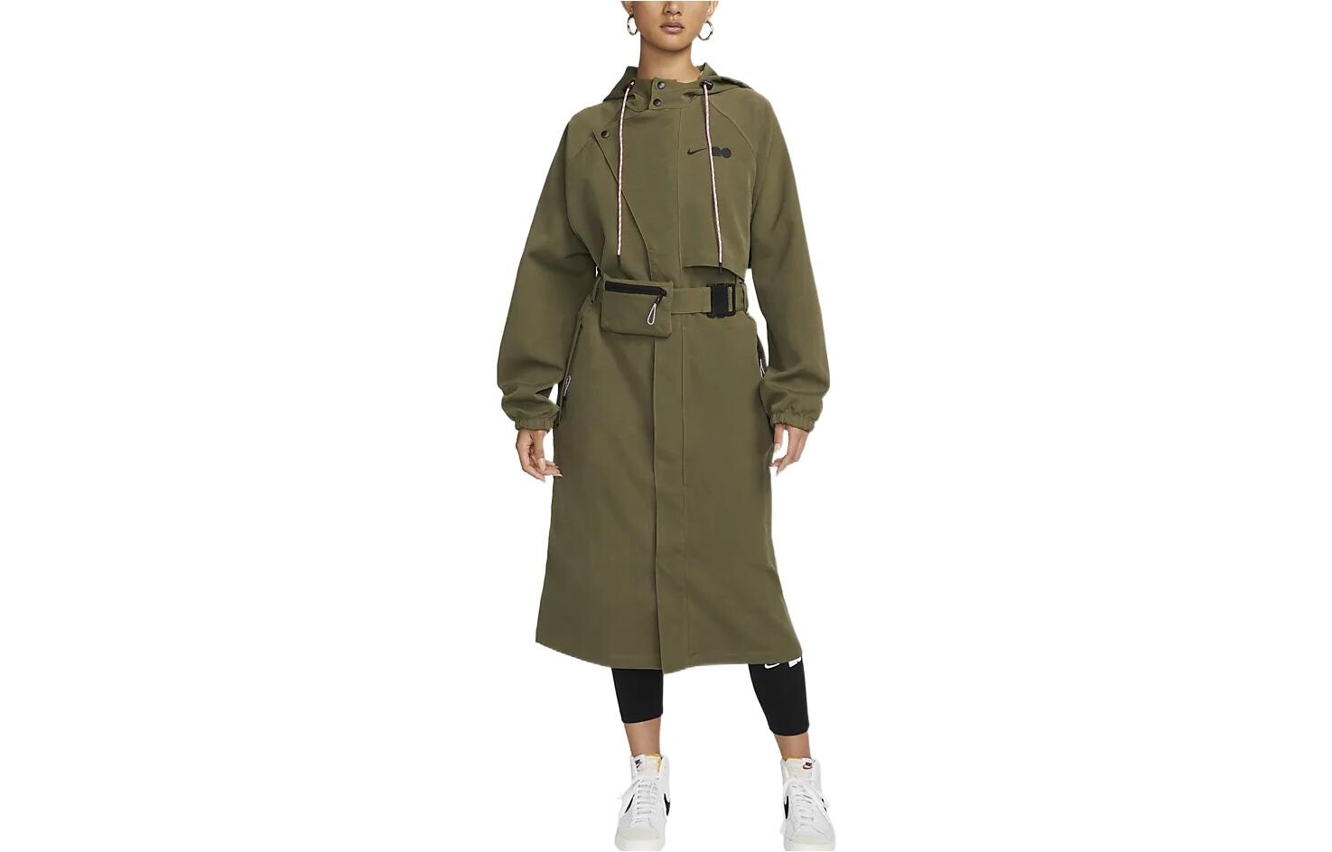 

Женский плащ Nike, цвет Army Green