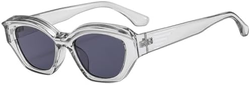 

Солнцезащитные очки в стиле ретро «кошачий глаз» 2026 года для женщин и мужчин, классический винтажный стиль, защита от УФ-излучения UV400, для вечеринок на открытом воздухе MTZJH, Gray