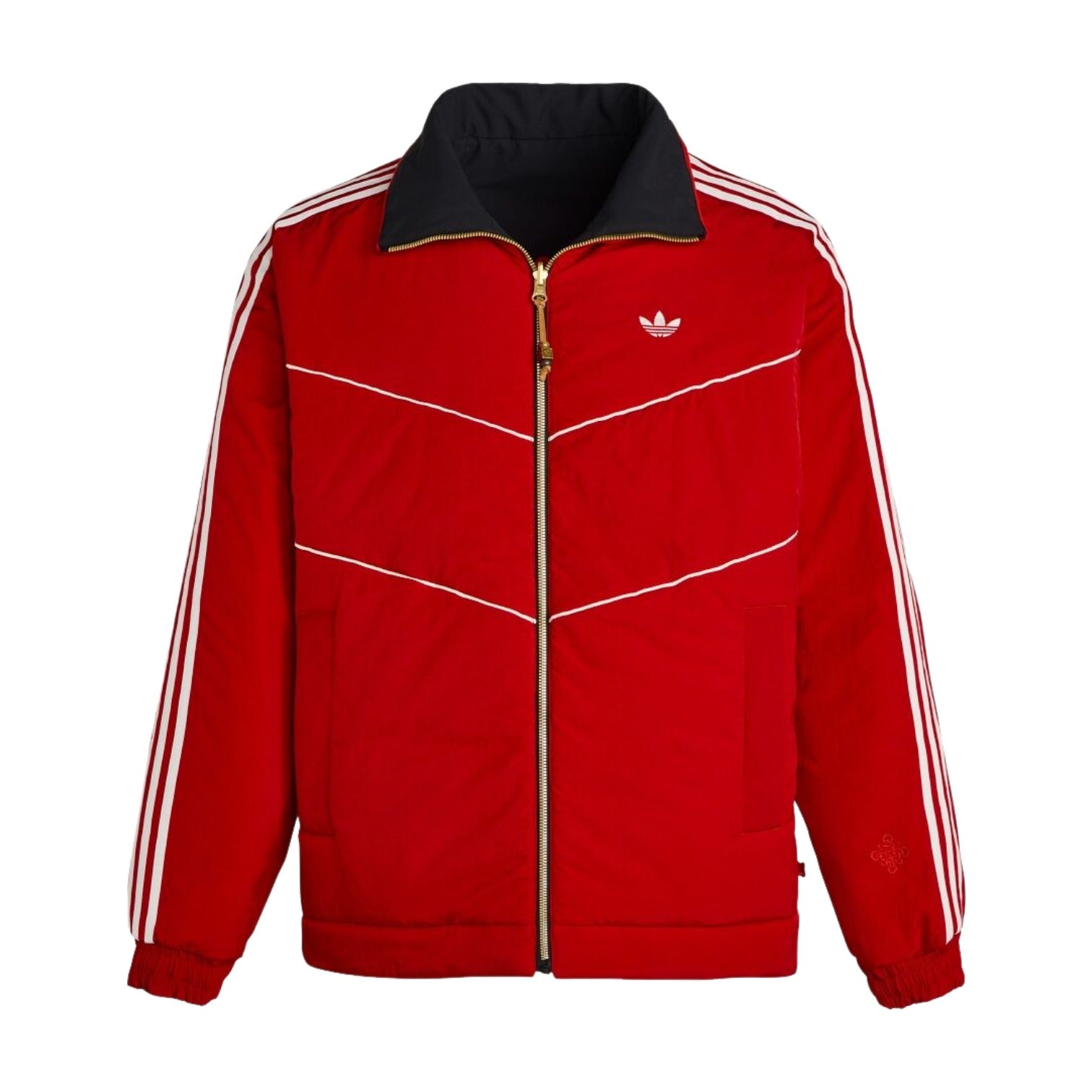 Утепленная куртка Adidas LNY 'Black Better Scarlet' — фото 2