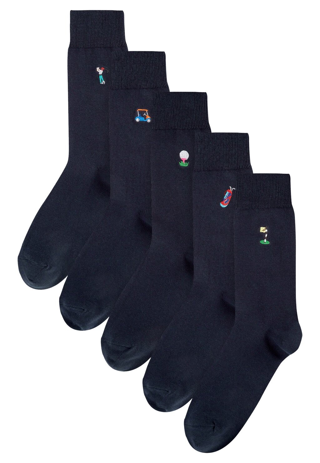 

Носки Embroidered Five Pack Next, черные