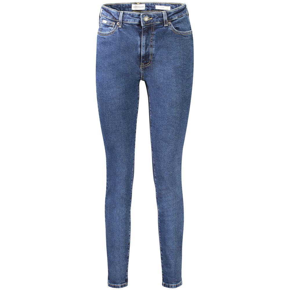 

Синие хлопковые джинсы Guess Shoes, синий