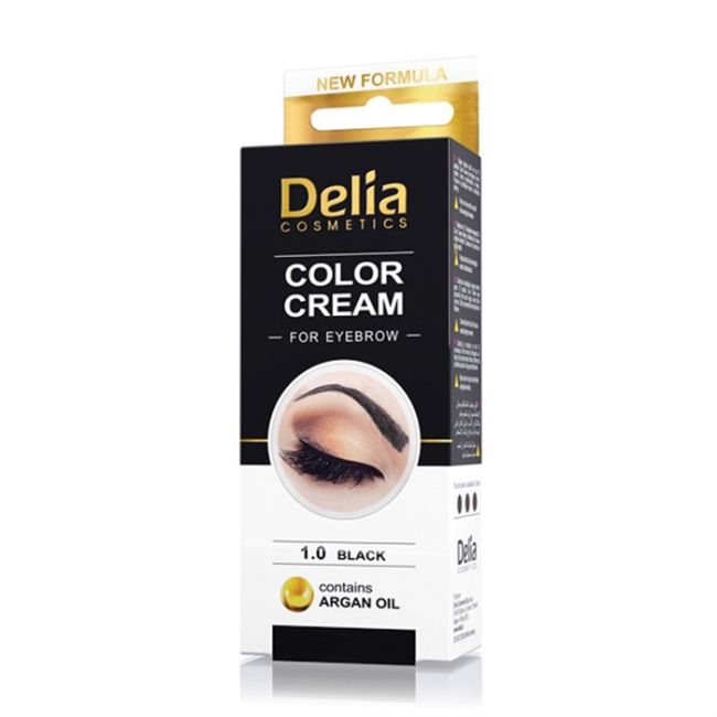 

Краска для бровей Delia, цвет 1.0 black