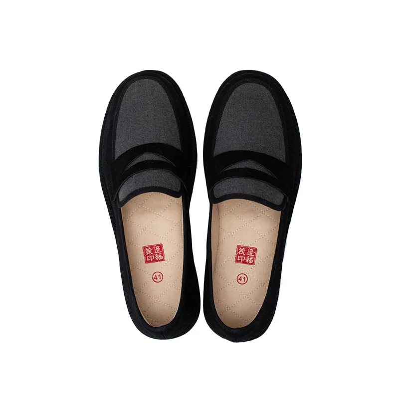 BIANFUMAO Fabric Casual Shoes Men's Black — фото 4