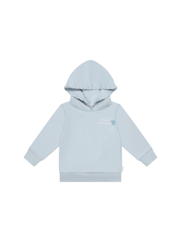 

Leevje Толстовка оверсайз Collect Moments с капюшоном и оборками, ярко-голубого цвета