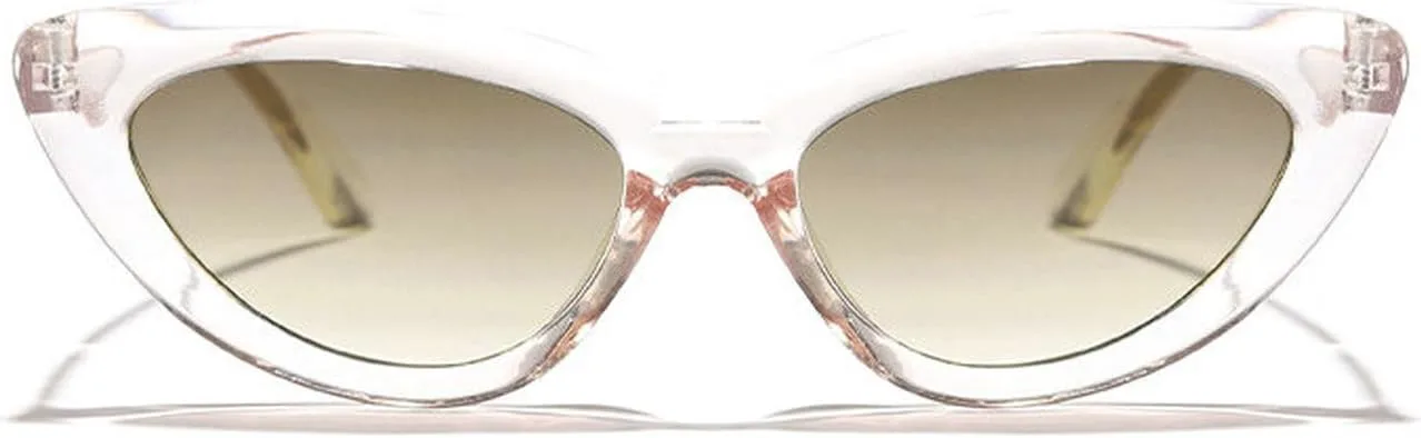 

Laureles Классические винтажные черные солнцезащитные очки цвета шампанского для мужчин, модные маленькие солнцезащитные очки «кошачий глаз» для женщин, C7