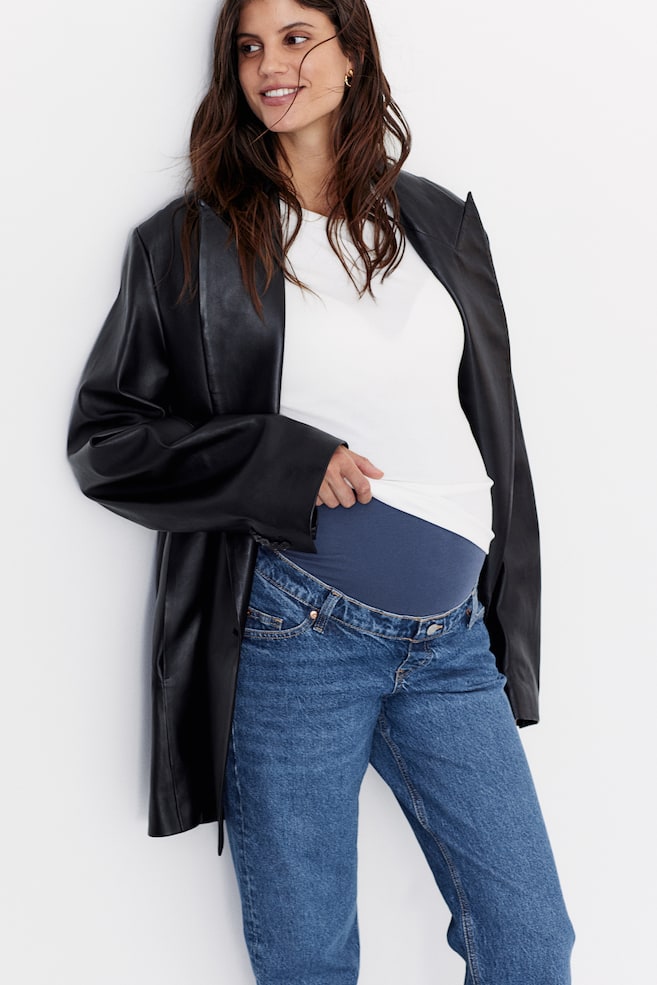 

Прямые джинсы Mom H&M, синий