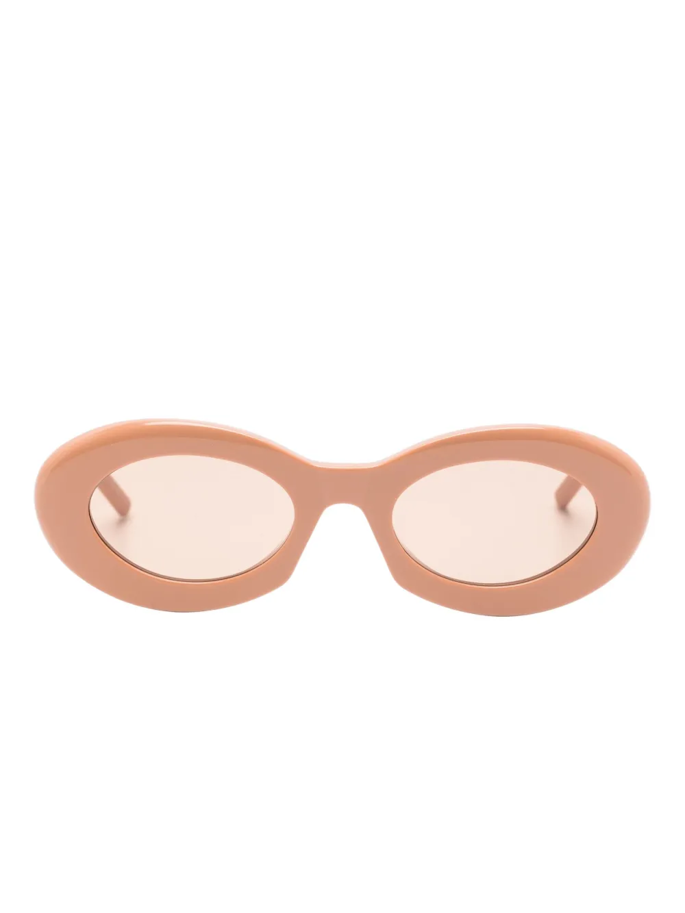 

Солнцезащитные очки в овальной оправе Saint Laurent, розовый