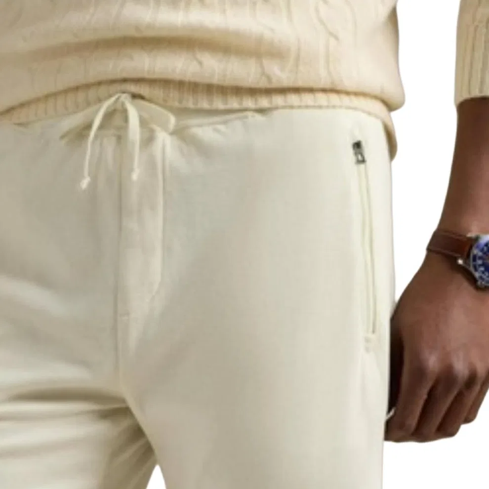 Шорты повседневные хлопковые Polo Ralph Lauren бежевые — фото 4