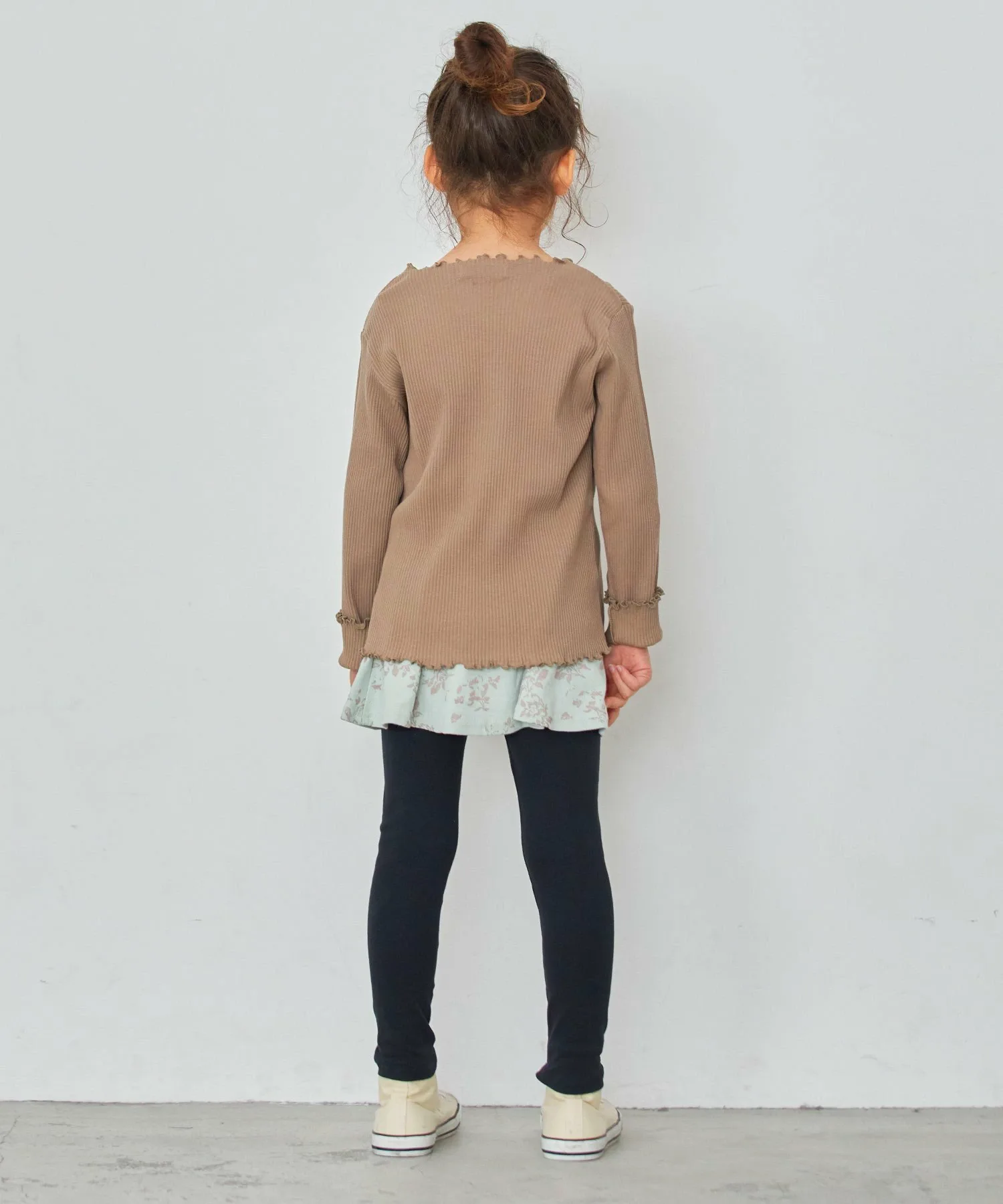 Ребристый топ с круглым вырезом Ever Closet, brown — фото 2
