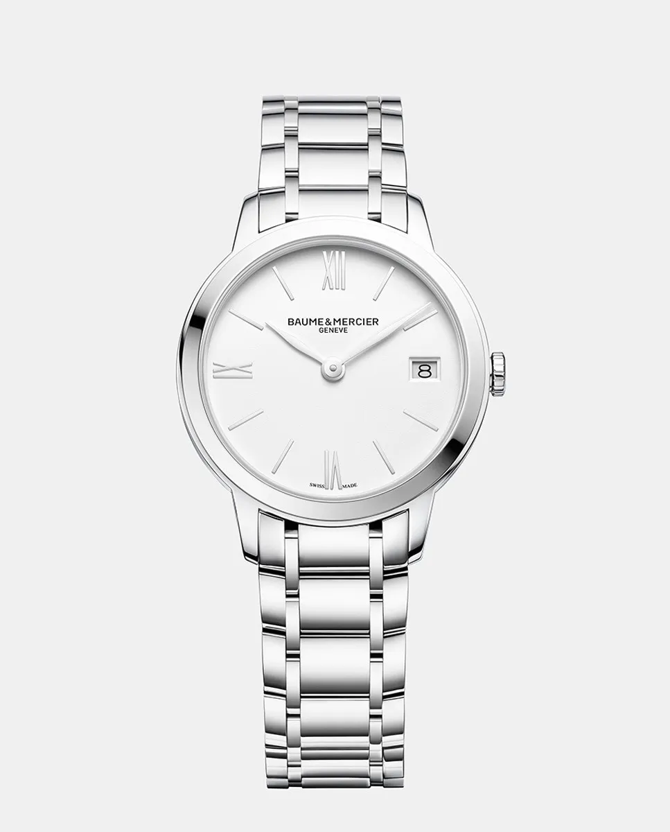 

Женские часы Classima M0A10335 из стали Baume & Mercier, серебряный