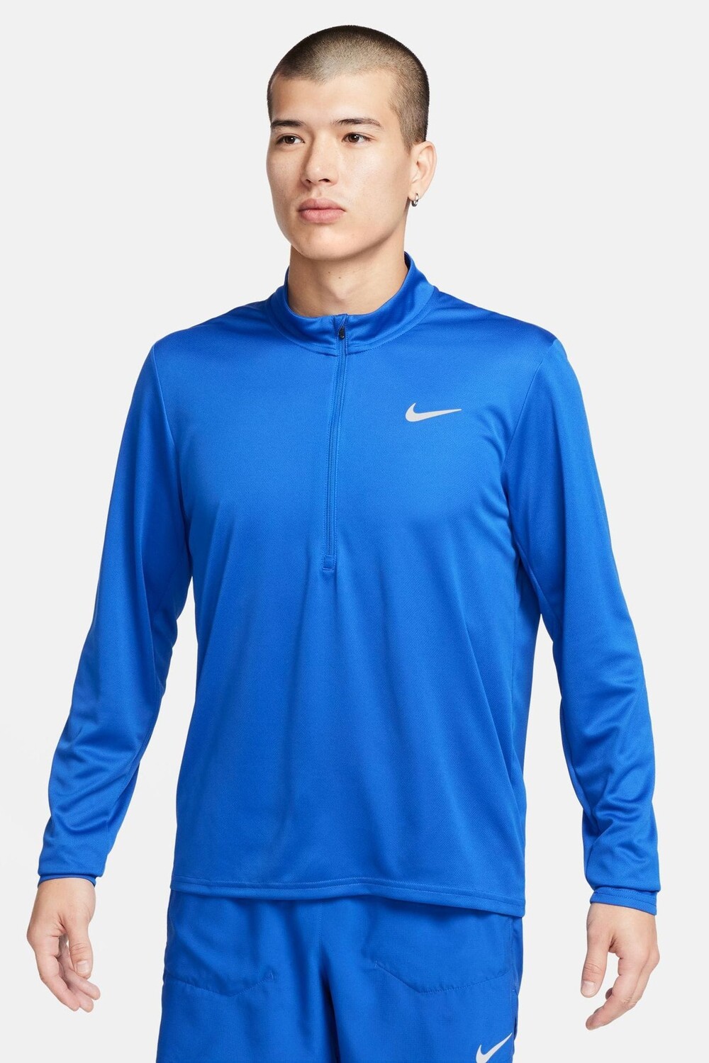 

Беговая футболка Dri Fit Pacer с половинной молнией Nike, синий