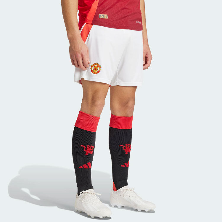 Спортивные шорты adidas Manchester United 24/25 Home Soccer Shorts Asia Sizing 'Mufc Red', красный — фото 4