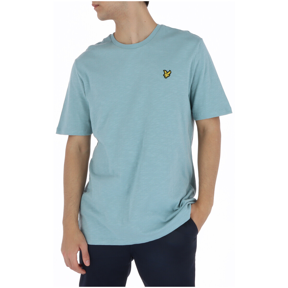 

Футболка мужская Lyle & Scott хопковая однотонная, светло-голубой