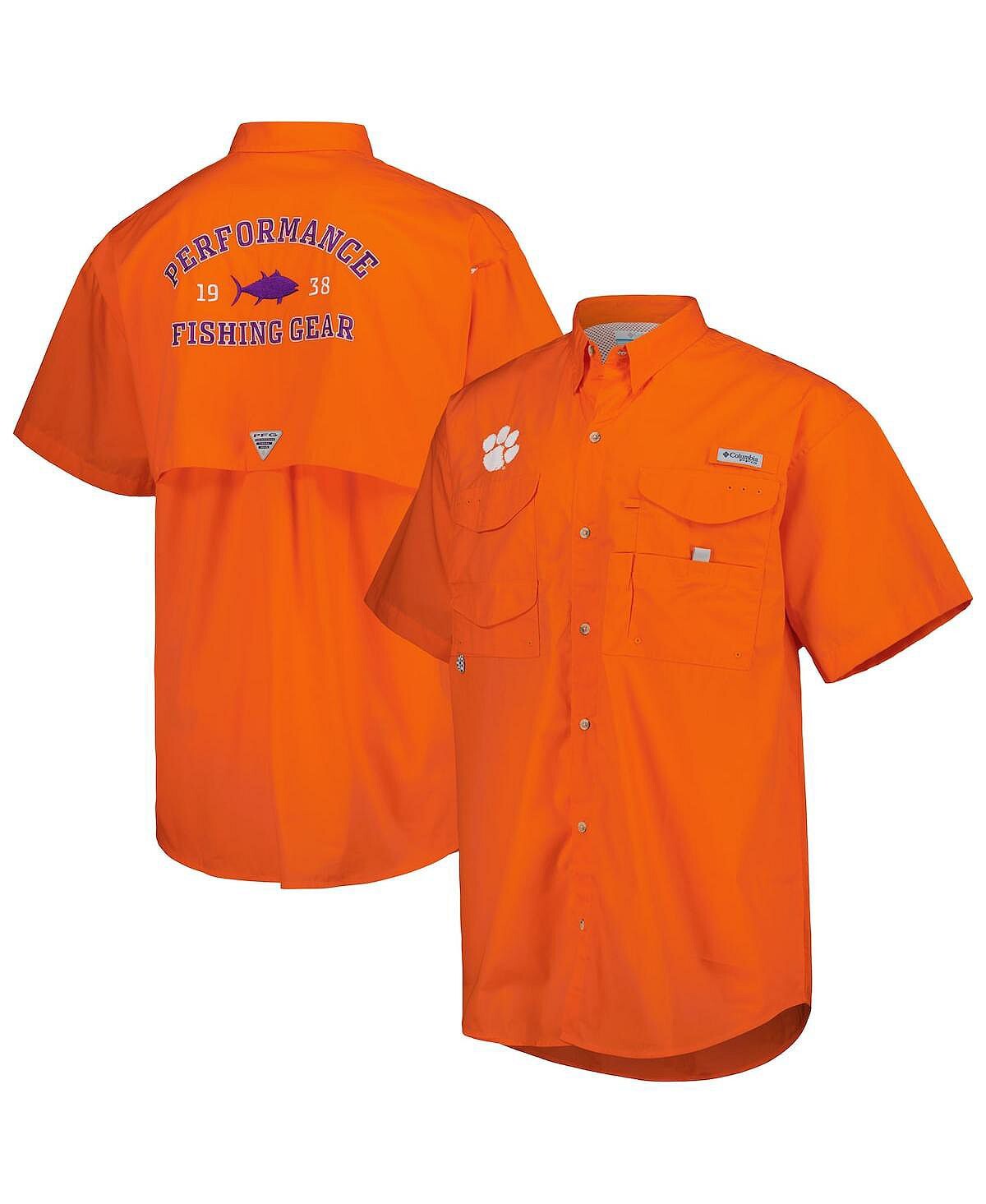 

Мужская оранжевая рубашка на пуговицах Clemson Tigers Bonehead Columbia
