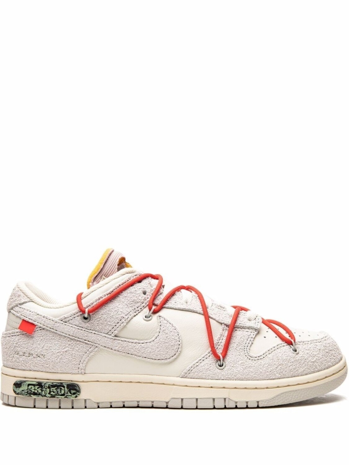 

Кроссовки Nike х Off-White Dunk Low, серый/красный