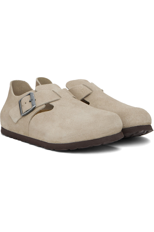 Узкие лоферы London Birkenstock, цвет taupe — фото 4