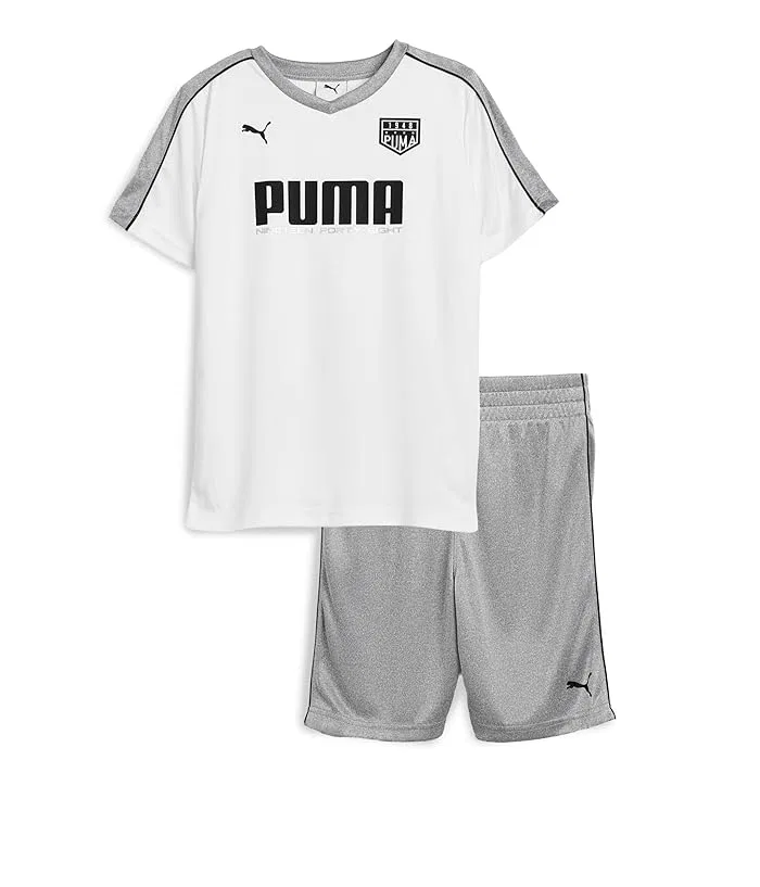 Детский комплект из футболки и шорт с принтом PUMA Kids, All Time Red