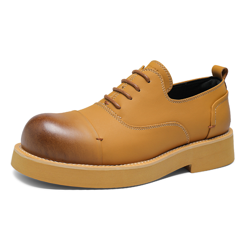 G.N.SHIJIA Мужские повседневные кроссовки Low Top желтые, цвет Yellow — фото 2