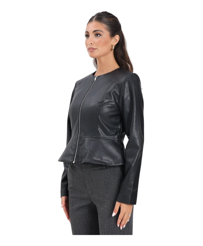 

Короткая куртка из искусственной кожи Jacqueline De Yong, черный