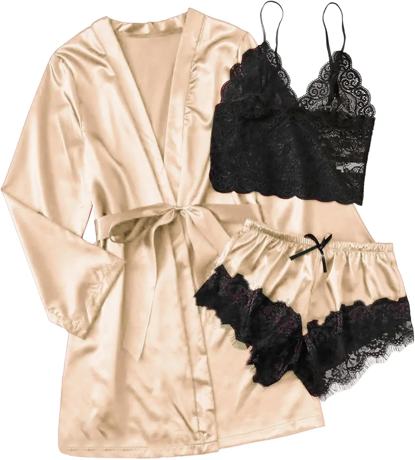 Комплект пижамы Satin Pajamas, Khaki