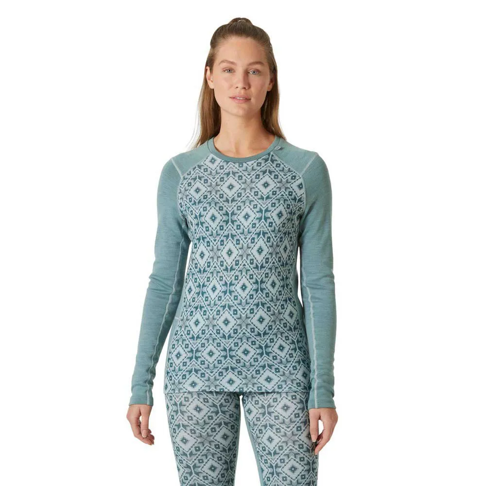 

Базовый слой Helly Hansen Lifa Merino Midweight Gra long sleeve, зеленый