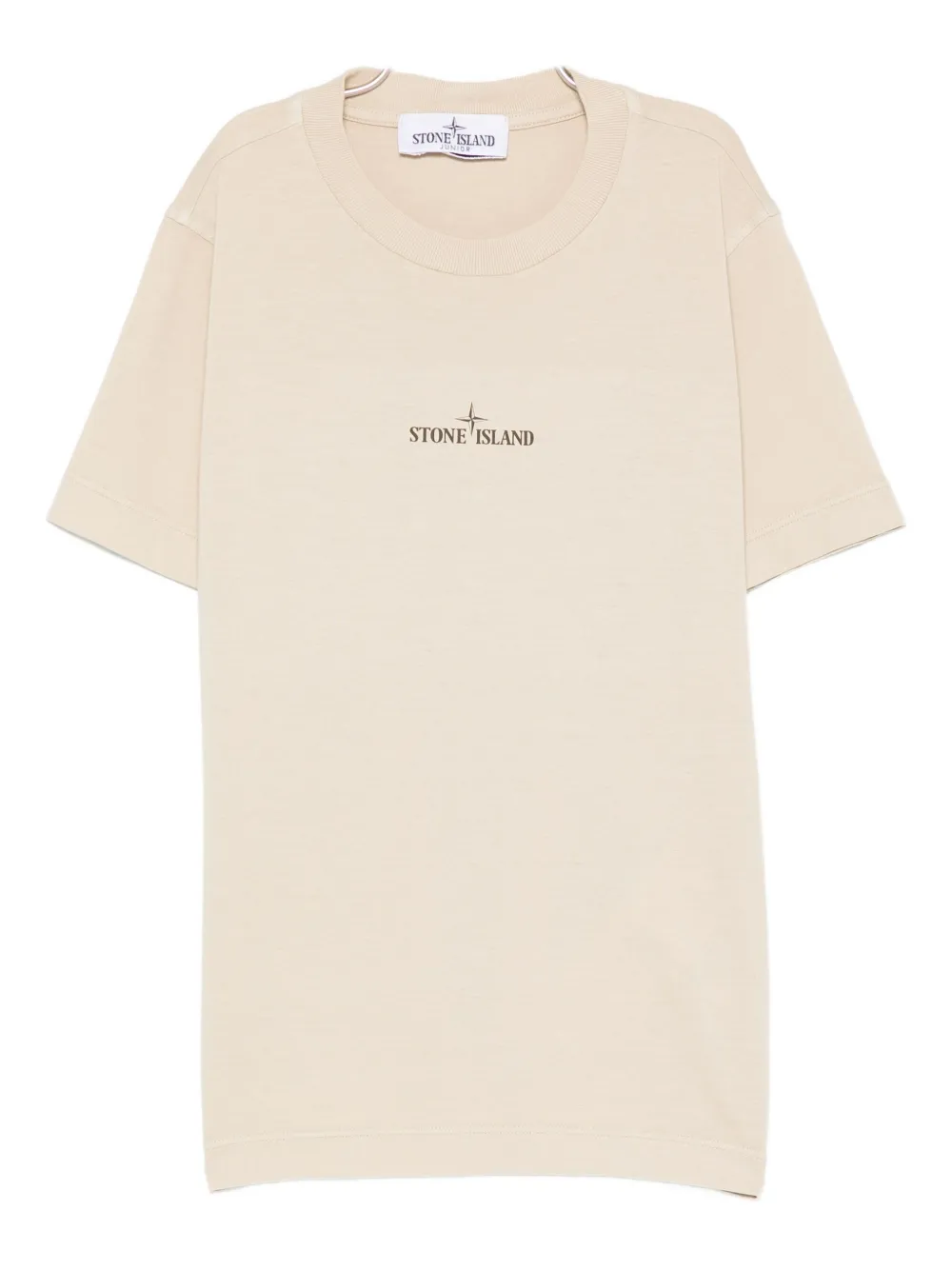 

Футболка с логотипом Stone Island Junior, нейтральный