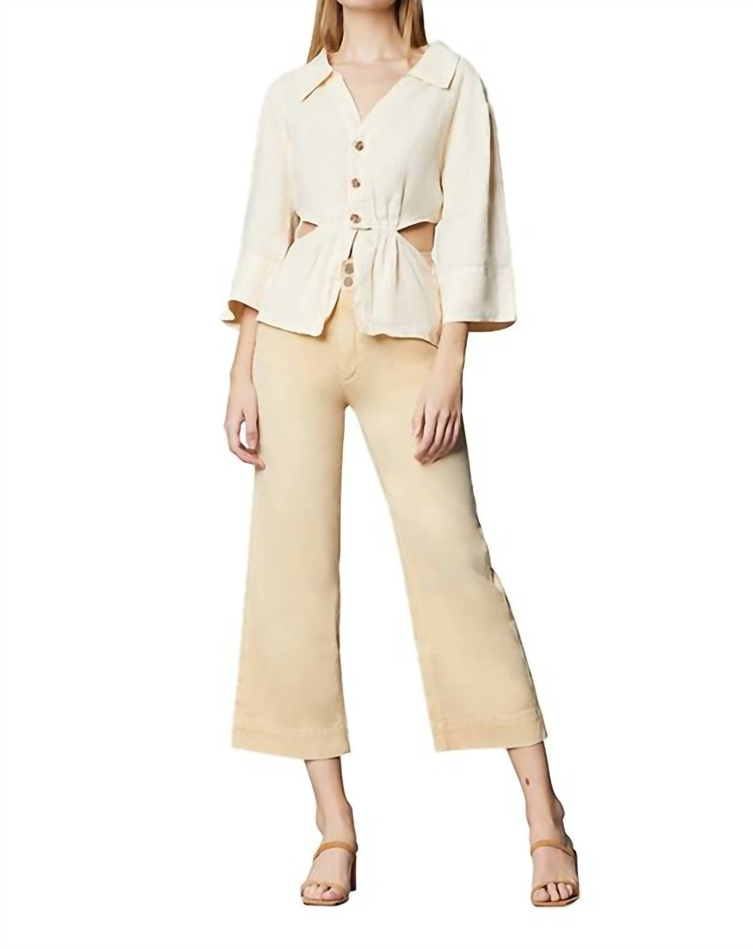 

Джинсы Hepburn High Rise Wide Leg в цвете Butterscotch DL1961 - Women's