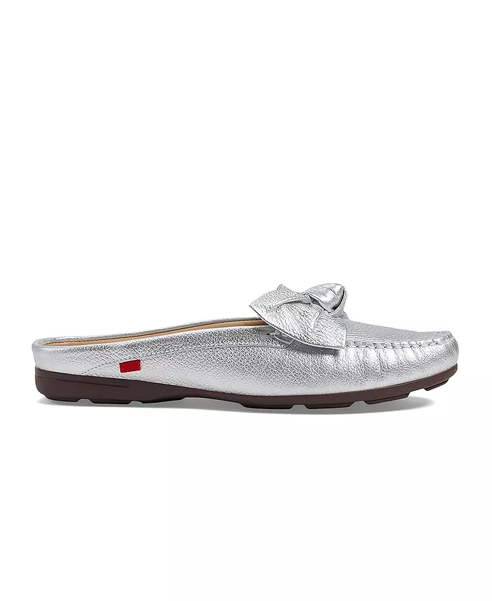 Женские мюли Diane St Slip On Comfort Bow Marc Joseph New York, серебряный — фото 3
