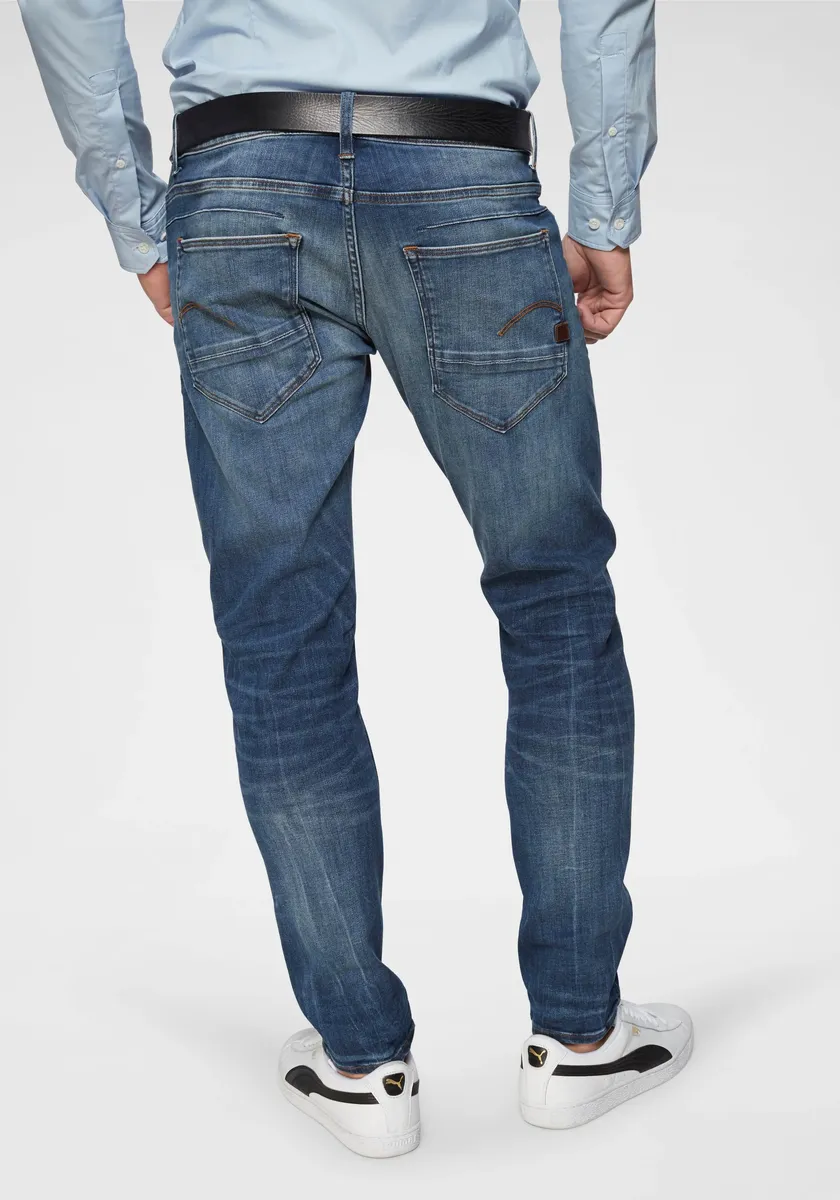 

Узкие джинсы G-Star RAW "D-Staq 3D Slim Fit", цвет Medium-Indigo