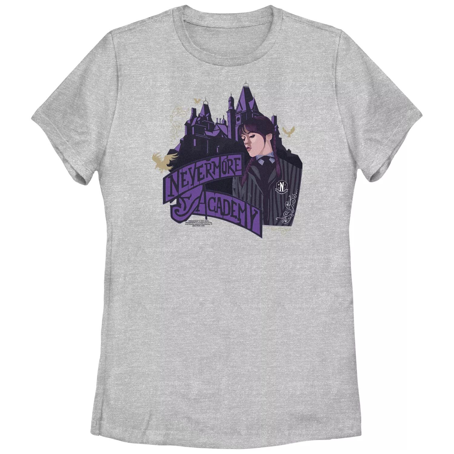 

Футболка Wednesday Nevermore Academy для юниоров Licensed Character