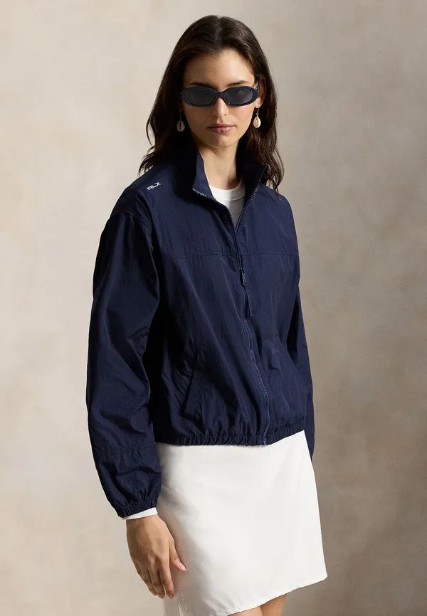 Летняя ветровка с высоким воротником и застежкой-молнией Polo Ralph Lauren, Refined Navy