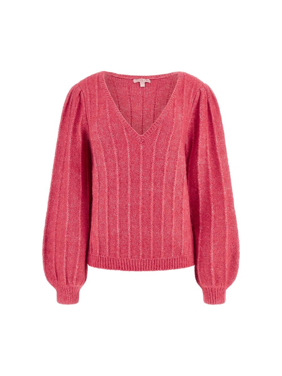 

Тонкий вязаный свитер GUESS Sweater, красный