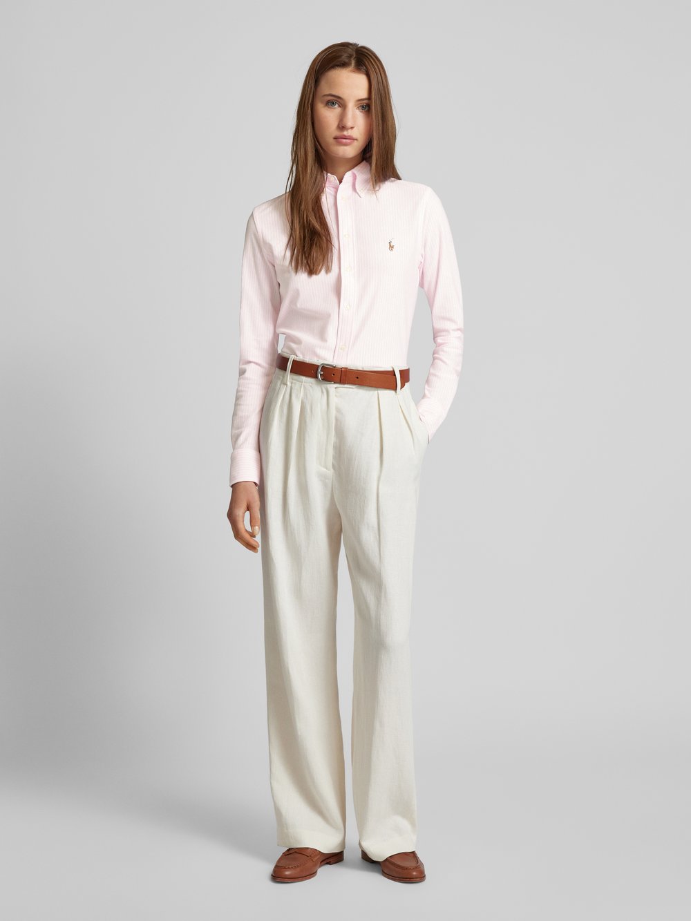 

Блузка-рубашка с этикеткой, модель «ХАЙДИ» Polo Ralph Lauren, розовый