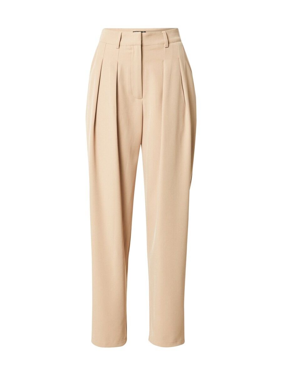 

Брюки со складками спереди Nasty Gal Loose fit Pleat-Front Pants, бежевый